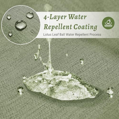 WONICY No Hook Shower Curtain with Snap-in Liner, Sage Green, 71 x 80