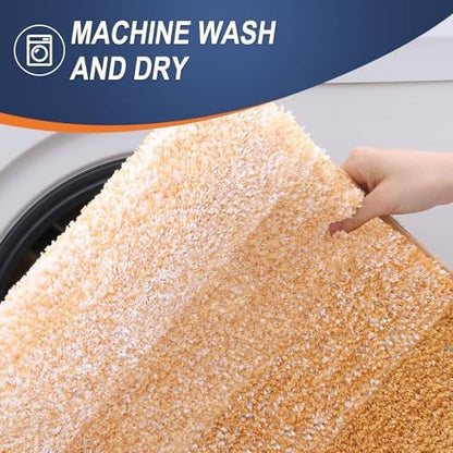 OLANLY Bathroom Runner Rug 70x24, Extra Soft Absorbent Microfiber Bath Rugs