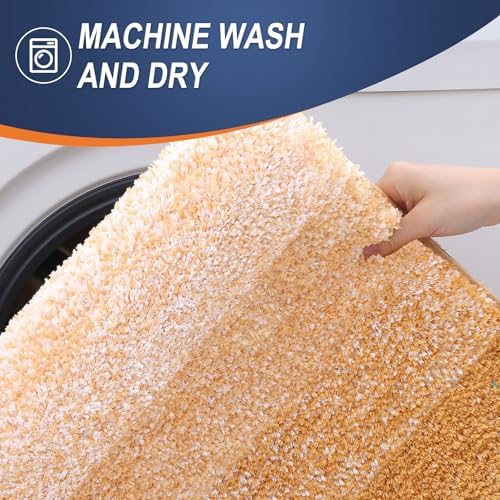 OLANLY Bathroom Runner Rug 45x27, Extra Soft Absorbent Microfiber Bath Rugs