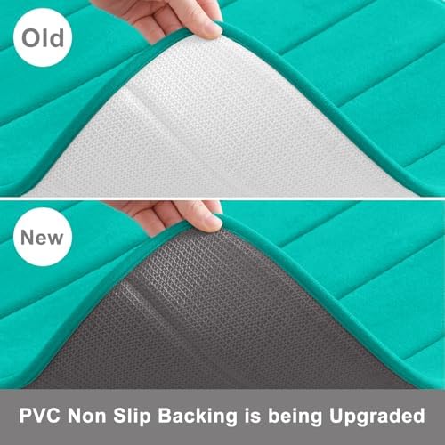Buganda Memory Foam U-Shaped Toilet Rugs 24 x 20, Absorbent Bathroom mat