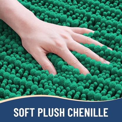 Arotive Bathroom Rugs Mat 24x16, Soft Absorbent Chenille Shaggy Bath Mat