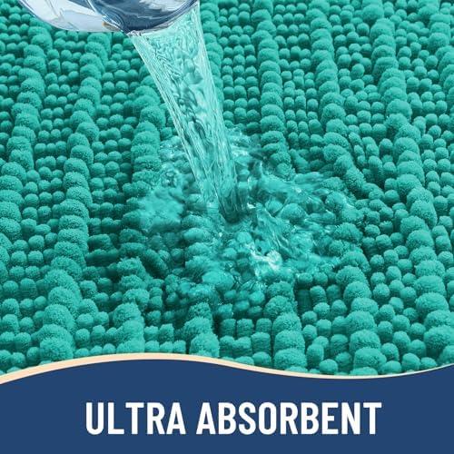 Arotive Bathroom Rugs Mat 30x20, Soft Absorbent Chenille Shaggy Bath Mat