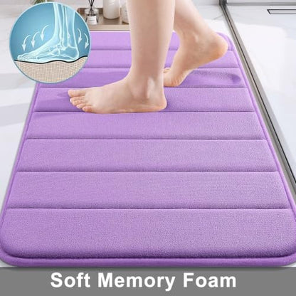 Buganda Memory Foam Bath Mat 59 x 20, Ultra Soft Absorbent Bathroom Rugs