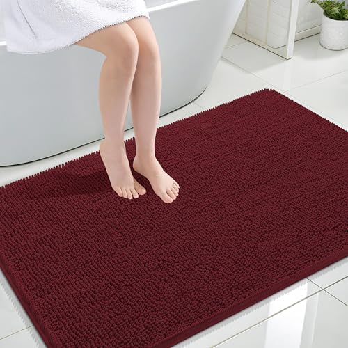 OLANLY Large Bathroom Rugs 47x32, Extra Soft Absorbent Chenille Bath Rugs
