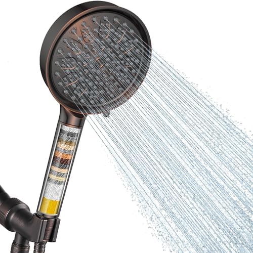 Cobbe Filtered Shower Head with Handheld, Water Softener for Hard Water