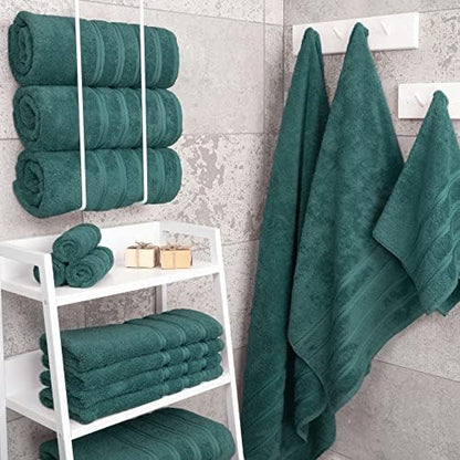 American Soft Linen 100% Cotton Luxury Turkish Towels, 4 PC Bath Towel Set