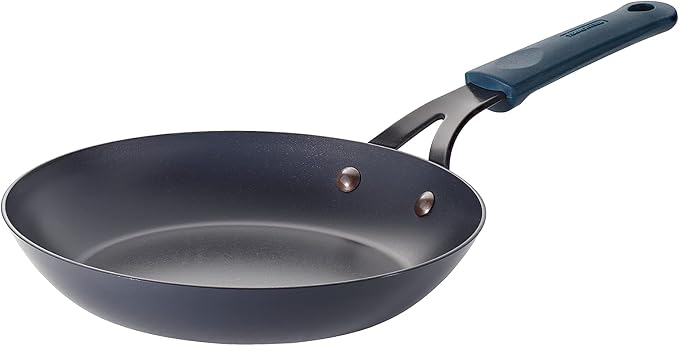 Tramontina Carbon Steel 8.5-Inch Small Frying Pan with Silicone Grip, Naturally Non Stick Skillet, Oven Safe
