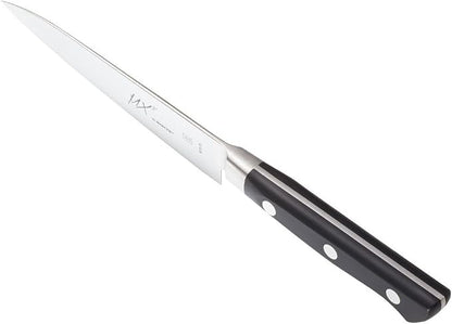 Mercer Culinary MX3 Premium San Mai VG-10 Steel Core Blade Petty Knife, 120mm 5 Inch,Black