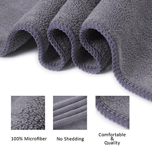 JML Microfiber Bath Towel Set, 27" x 55", 6 Pack