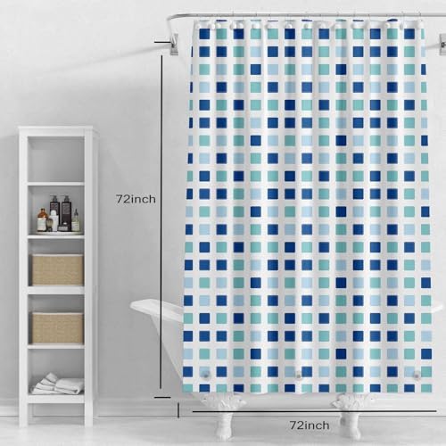 Shower Curtain Liner, 100% Waterproof Peva Shower Curtains with 3 Duty Heavy Bottom Magnets and 12 Rust Proof Grommets, 72x72 Weighted Shower Liner for Shower Stall, Bathtubs