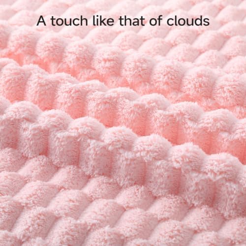REDKISS Pink Microfiber Bath Towels Lagre, 30"x60" Super Absorbent Towels
