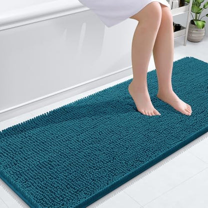 OLANLY Bathroom Runner Rugs 59x24, Extra Soft Absorbent Chenille Bath Rugs