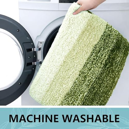 Arotive Microfiber Bathroom Rugs, Shaggy Soft Absorbent Bath Rug, 24x16