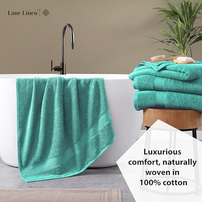 LANE LINEN Oversized Bath Sheet Set Absorbent Quick Dry 100% Cotton - Teal