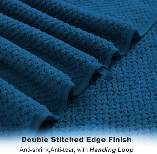 Extra Large Bath Towel Sheet Set 35x70 Inches, Oversized Bath Towels Set,Jumbo Large Microfiber - Quick Dry,Lightweight,Super Soft,Highly Absorbent Towel Set for Bathroom,Hotel,SPA,Pack of 4(Navy)