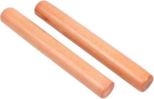 2 Pcs Solid Wood Rolling Pin Hand Dumpling Rolling Pin Wooden Pizza Roll Pin Dough Roller Baking Tool