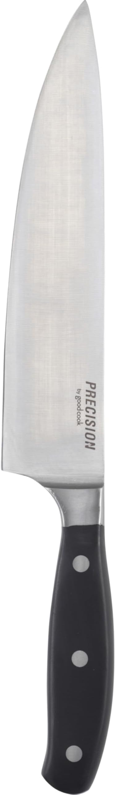 GoodCook Precision Chef's Knife 8-Inch Full-Tang & Full-Forged Bolster, Stainless Steel Forged Construction