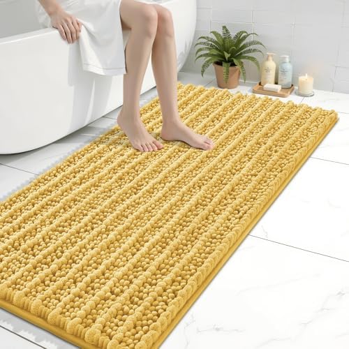 Arotive Bathroom Rugs Mat 44x24, Soft Absorbent Chenille Shaggy Bath Mat