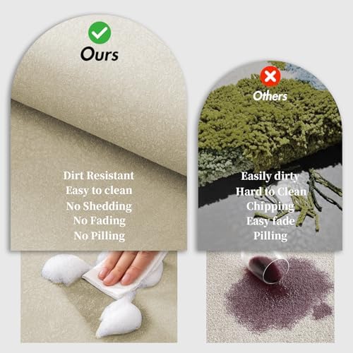 Diatomaceous Earth Bath Mat Stone Bath Mats for Bathroom,17"x32",Beige