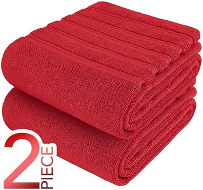 American Soft Linen 100% Cotton Luxury Turkish Towels, 2PC 35x70 Bath Sheet