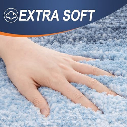 OLANLY Bathroom Runner Rug 44x24, Extra Soft Absorbent Microfiber Bath Rugs