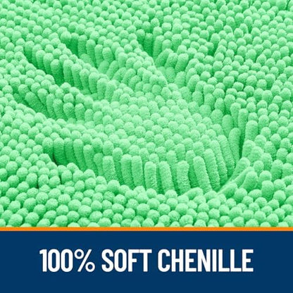 OLANLY Toilet Rugs U-Shaped 24x24, Soft Absorbent Chenille Contour Rugs