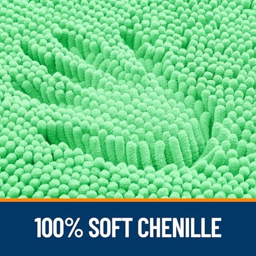 OLANLY Large Bathroom Rugs 59x35, Extra Soft Absorbent Chenille Bath Rugs