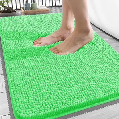 OLANLY Bathroom Rugs 34x21, Extra Soft Absorbent Chenille Bath Rugs