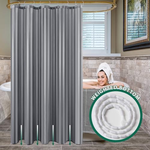 Fabric Shower Curtain Liner 72x72 Inch-Standard Size Cloth Shower Liners