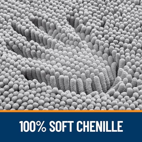 OLANLY Bathroom Rugs 30x20, Extra Soft Absorbent Chenille Bath Rugs