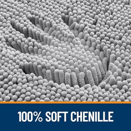 OLANLY Bathroom Rugs 30x20, Extra Soft Absorbent Chenille Bath Rugs