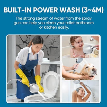 Cobbe Filtered Shower Head with Handheld, Water Softener for Hard Water