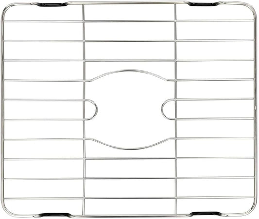 Better Houseware Sink Protectors for Kitchen Sink, Rust-Resistant Scratch-Preventing Stainless Steel Sink Protector Grid, Non-Slip Kitchen Sink Rack for Washing, 16 x 12 x 1 Inch