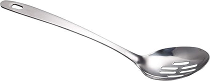 IMEEA Stainless Steel Slotted Spoon 13-Inch Cooking & Serving Spoon Metal Kitchen Spoon for Draining, Pasta and Vegetables