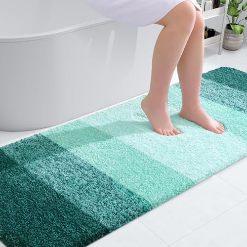 OLANLY Bathroom Runner Rug 70x24, Extra Soft Absorbent Microfiber Bath Rugs