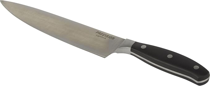 GoodCook Precision Chef's Knife 8-Inch Full-Tang & Full-Forged Bolster, Stainless Steel Forged Construction
