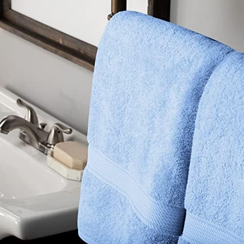 SUPERIOR Egyptian Cotton Ultra Plush & Absorbent, 10 Piece Set, Light Blue