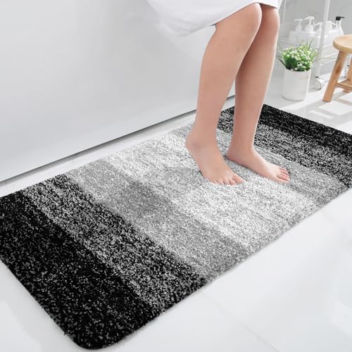 OLANLY Bathroom Runner Rug 45x27, Extra Soft Absorbent Microfiber Bath Rugs