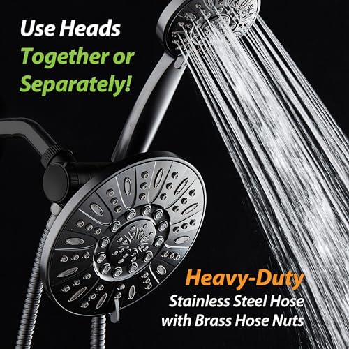 AquaDance 7" Premium High Pressure 3-way Rain & Handheld Shower Head Combo