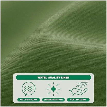 Fabric Shower Curtain Liner 72x72 Inch-Sage Standard Size Shower Liners