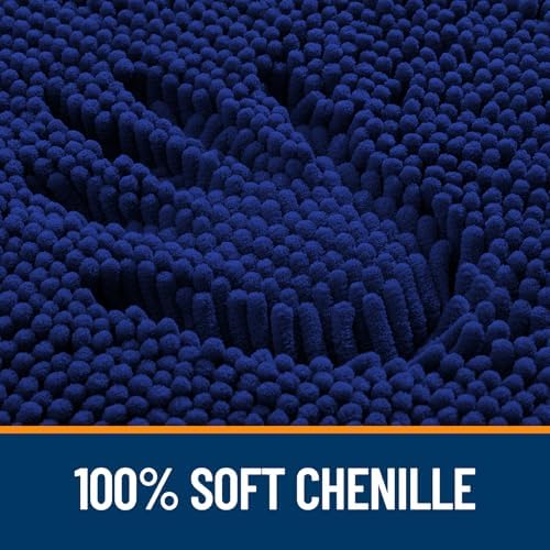 OLANLY Bathroom Runner Rugs 40x24, Extra Soft Absorbent Chenille Bath Rugs