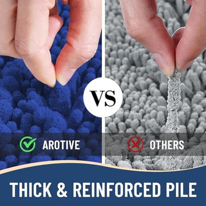 Arotive Bathroom Rugs Mat 30x20, Soft Absorbent Chenille Shaggy Bath Mat