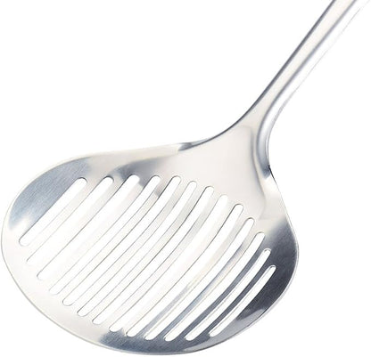 TENTA Kitchen Multi Kitchen Utensil Stainless Steel Cooking Skimmer Slotted Fish Turner Spatula Spoon Colander Drain Water Filter Spoon Hot Pot Scoop Comfortable Grip Design Strainer Ladle for Kitchen