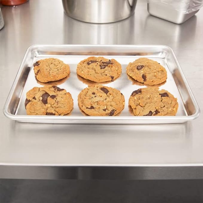 Vollrath (5220) Wear-Ever Collection Quarter-Size Sheet Pans, Set of 2 (9 1/2-Inch x 13-Inch, Aluminum)
