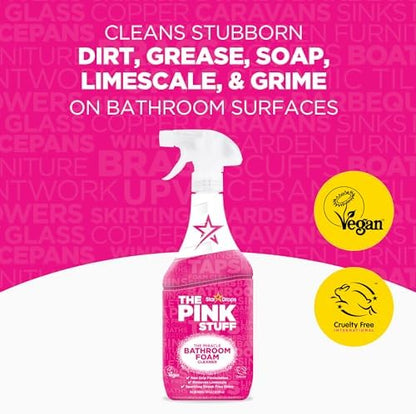 Stardrops The Pink Stuff Bathroom Foam Cleaner Spray, 30 Fl Oz