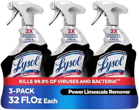 Lysol Power Limescale Removing Bathroom Cleaner Spray, 32 oz, 3 Pk