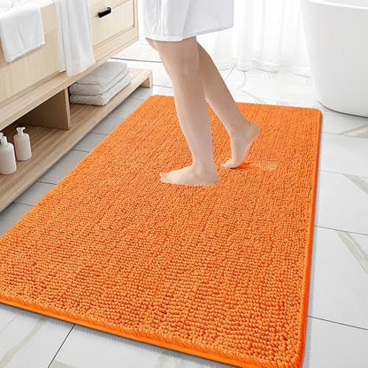 OLANLY Large Bathroom Rugs 59x35, Extra Soft Absorbent Chenille Bath Rugs