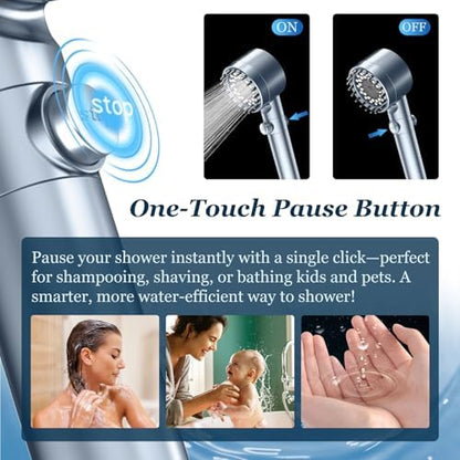 FEELSO Filtered Shower Head with Handheld, High Pressure Shower Filter Head