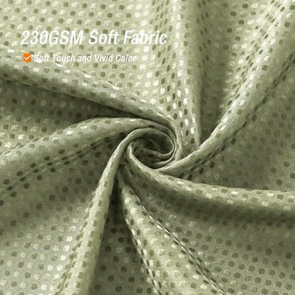 Gibelle Extra Long 230GSM Heavy Duty Sage Green Shower Curtain, 72 x 84