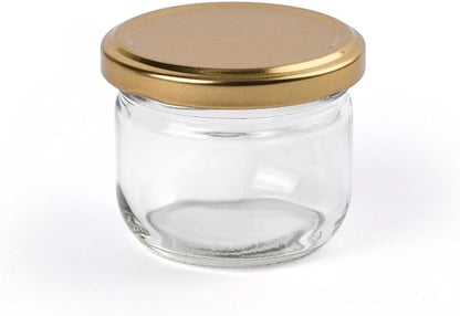 MARKY'S Mini Glass Jars With Tin Lids - 4 oz / 113 g (Pack of 24) – All Purpose Empty Storage Jars